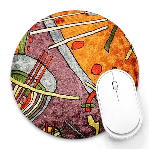 Abstract from ArtsNow.com 8 x8  Round Mousepad - 1