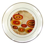 Abstract Ivory Swirls and Circles Art