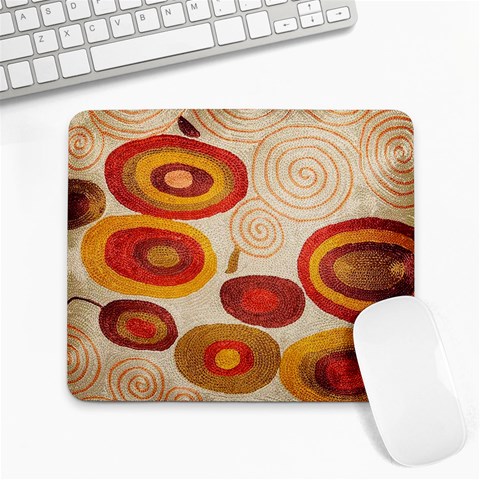 Abstract Ivory Swirls and Circles Art from ArtsNow.com 9.25 x7.75  Mousepad - 1