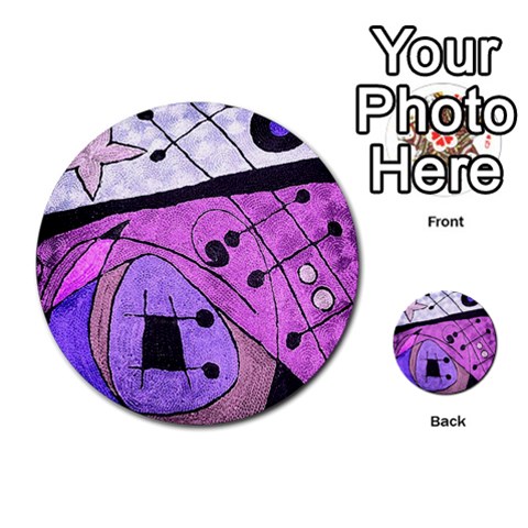 Abstract Mirage Purple Pink Art from ArtsNow.com Back 1