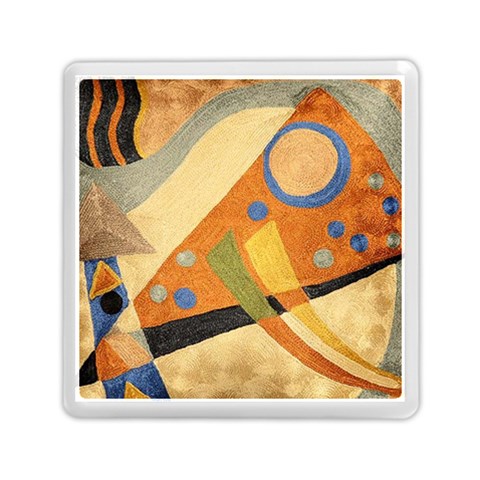 Abstract Modern Orange Hue Geometric Art from ArtsNow.com Front