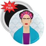 Frida Kahlo 3  Magnet (10 pack)