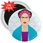 Frida Kahlo 3  Magnet (100 pack)