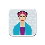 Frida Kahlo Rubber Coaster (Square)