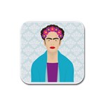 Frida Kahlo Rubber Square Coaster (4 pack)