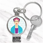 Frida Kahlo Nail Clippers Key Chain