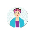 Frida Kahlo Magnet 3  (Round)