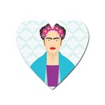 Frida Kahlo Magnet (Heart)