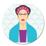 Frida Kahlo Magnet 5  (Round)