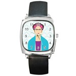 Frida Kahlo Square Metal Watch