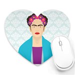 Frida Kahlo Heart Mousepad