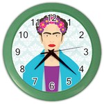 Frida Kahlo Color Wall Clock