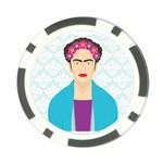 Frida Kahlo Poker Chip Card Guard