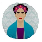 Frida Kahlo Large 18  Premium Round Cushion 