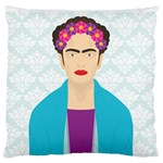 Frida Kahlo Large Flano Cushion Case (One Side)