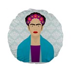 Frida Kahlo Standard 15  Premium Flano Round Cushion 