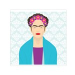 Frida Kahlo Small Satin Scarf (Square)