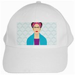 Frida Kahlo White Cap