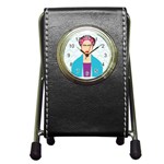 Frida Kahlo Pen Holder Desk Clock