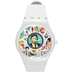 Donald Trump Round Plastic Sport Watch (M)