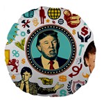 Donald Trump Large 18  Premium Round Cushion 