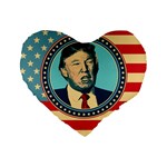 Donald Trump For President Standard 16  Premium Heart Shape Cushion 