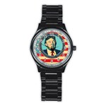 Donald Trump For President Stainless Steel Round Watch