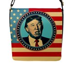 Donald Trump For President Flap Closure Messenger Bag (L)