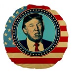 Donald Trump For President Large 18  Premium Flano Round Cushion 