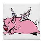 Flying Pig Tile Coaster