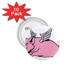 Flying Pig 1.75  Button (10 pack) 