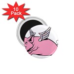 Flying Pig 1.75  Magnet (10 pack) 