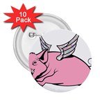 Flying Pig 2.25  Button (10 pack)