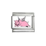 Flying Pig Italian Charm (9mm)