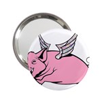 Flying Pig 2.25  Handbag Mirror