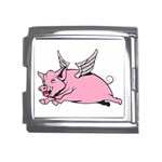 Flying Pig Mega Link Italian Charm (18mm)