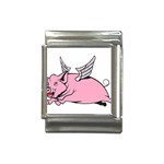 Flying Pig Italian Charm (13mm)