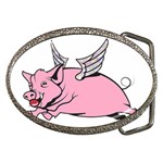 Flying Pig Belt Buckle