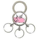 Flying Pig 3-Ring Key Chain