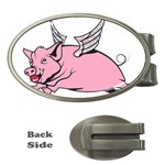 Flying Pig Money Clip (Oval)