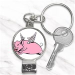 Flying Pig Nail Clippers Key Chain