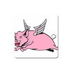 Flying Pig Magnet (Square)