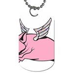 Flying Pig Dog Tag (One Side)