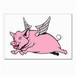 Flying Pig Postcard 5  x 7 