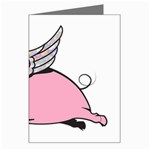 Flying Pig Greeting Card