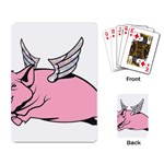 Flying Pig Playing Cards Single Design