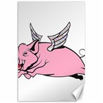 Flying Pig Canvas 24  x 36 