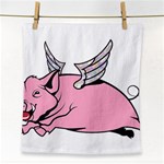 Flying Pig Face Towel