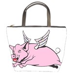 Flying Pig Bucket Bag