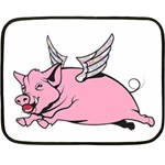 Flying Pig Double Sided Fleece Blanket (Mini)